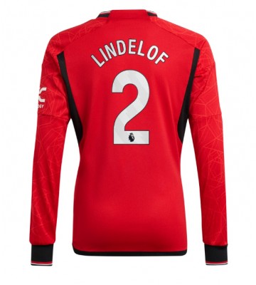 Manchester United Victor Lindelof #2 Replica Home Stadium Shirt 2023-24 Long Sleeve